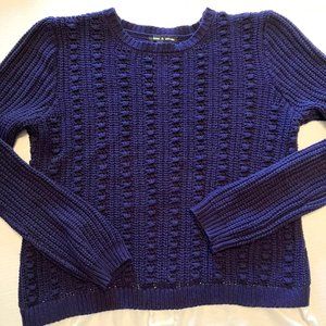 Cable and Gauge Purple Sweater
